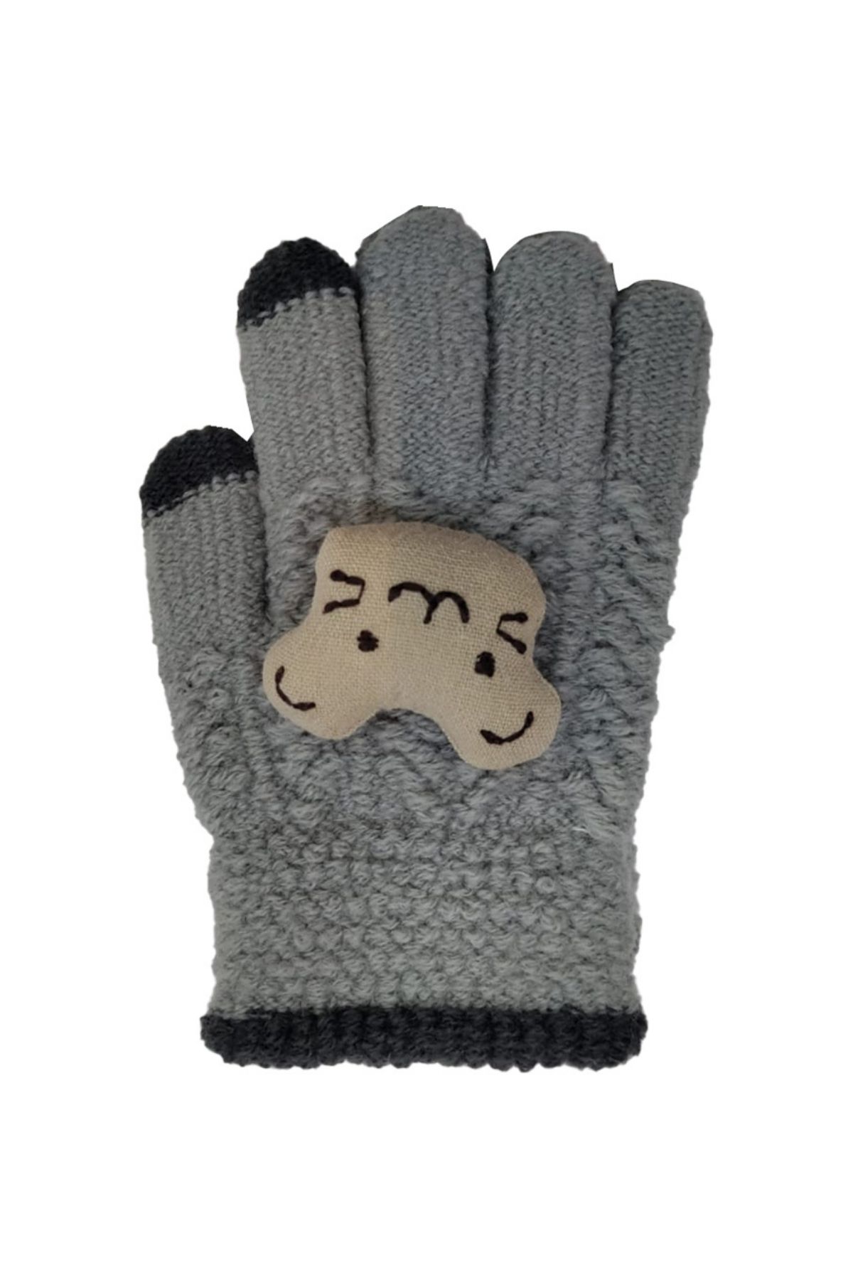 Kitti Erkek Çocuk Örme Eldiven 3-6 Yaş - Thumbnail