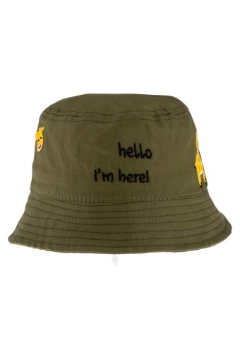 KİTTİ - Kitti Erkek Çocuk Şapka Hello I m Herel Yazılı Fötr 1 48-50cm
