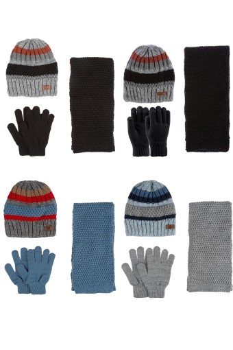 KİTTİ - Kitti Erkek Garson Atkı Bere Eldiven Takım İçi Polarlı 9-15 Yaş (1)