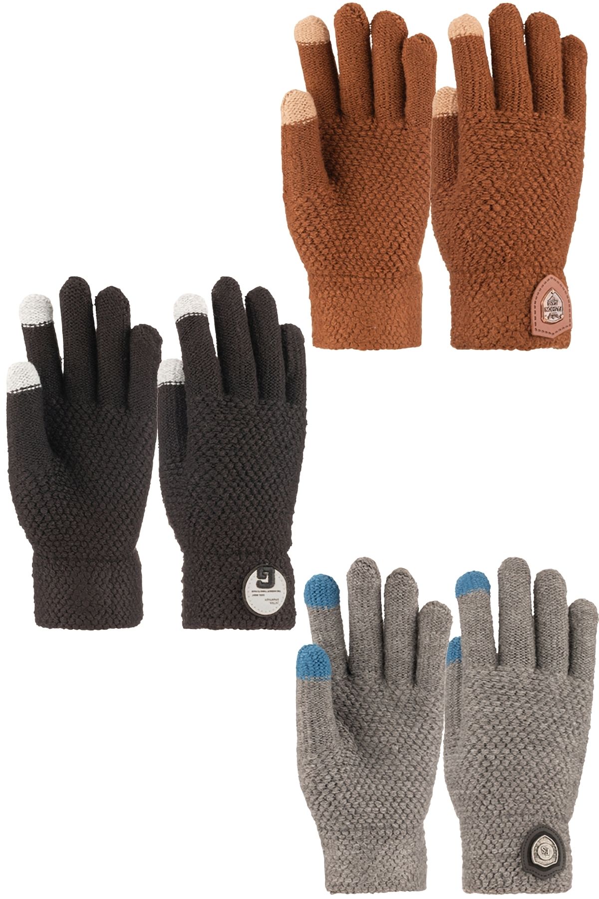 Kitti Erkek Garson Eldiven Örme 9-12 Yaş - Thumbnail