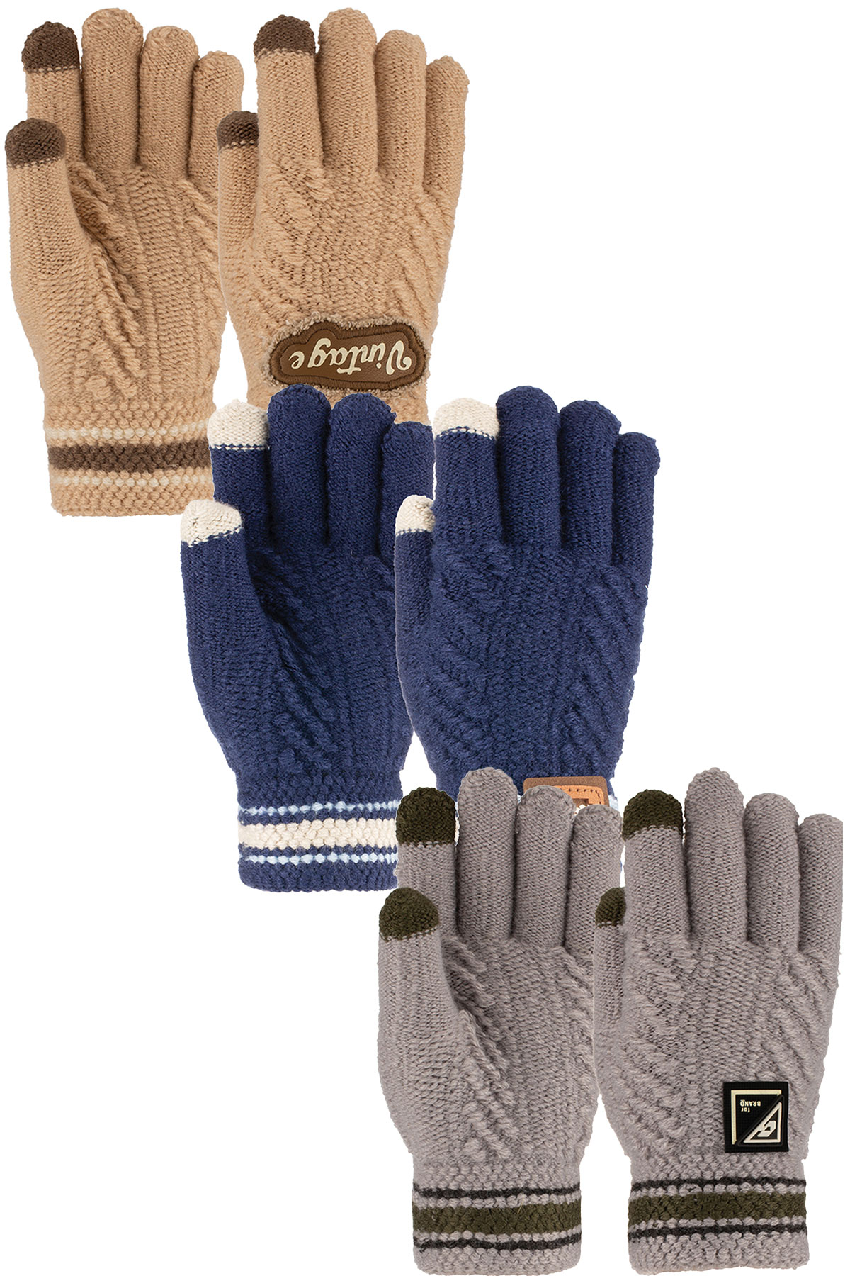 Kitti Erkek Garson Örme Eldiven 9-12 Yaş - Thumbnail