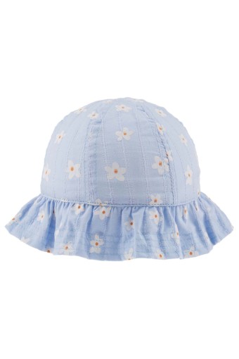 KİTTİ - Kitti Kız Bebek 0-18 Aylık Maksi Şapka Çiçek Desenli