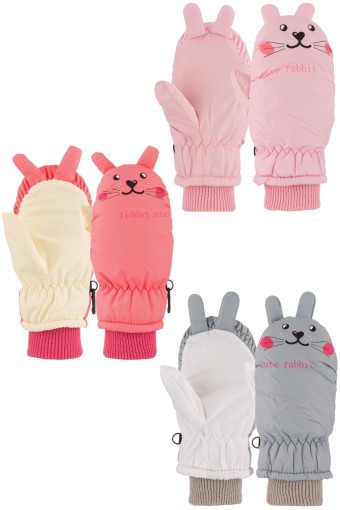 KİTTİ - Kitti Kız Bebek Kar Eldiveni 1-4 Yaş