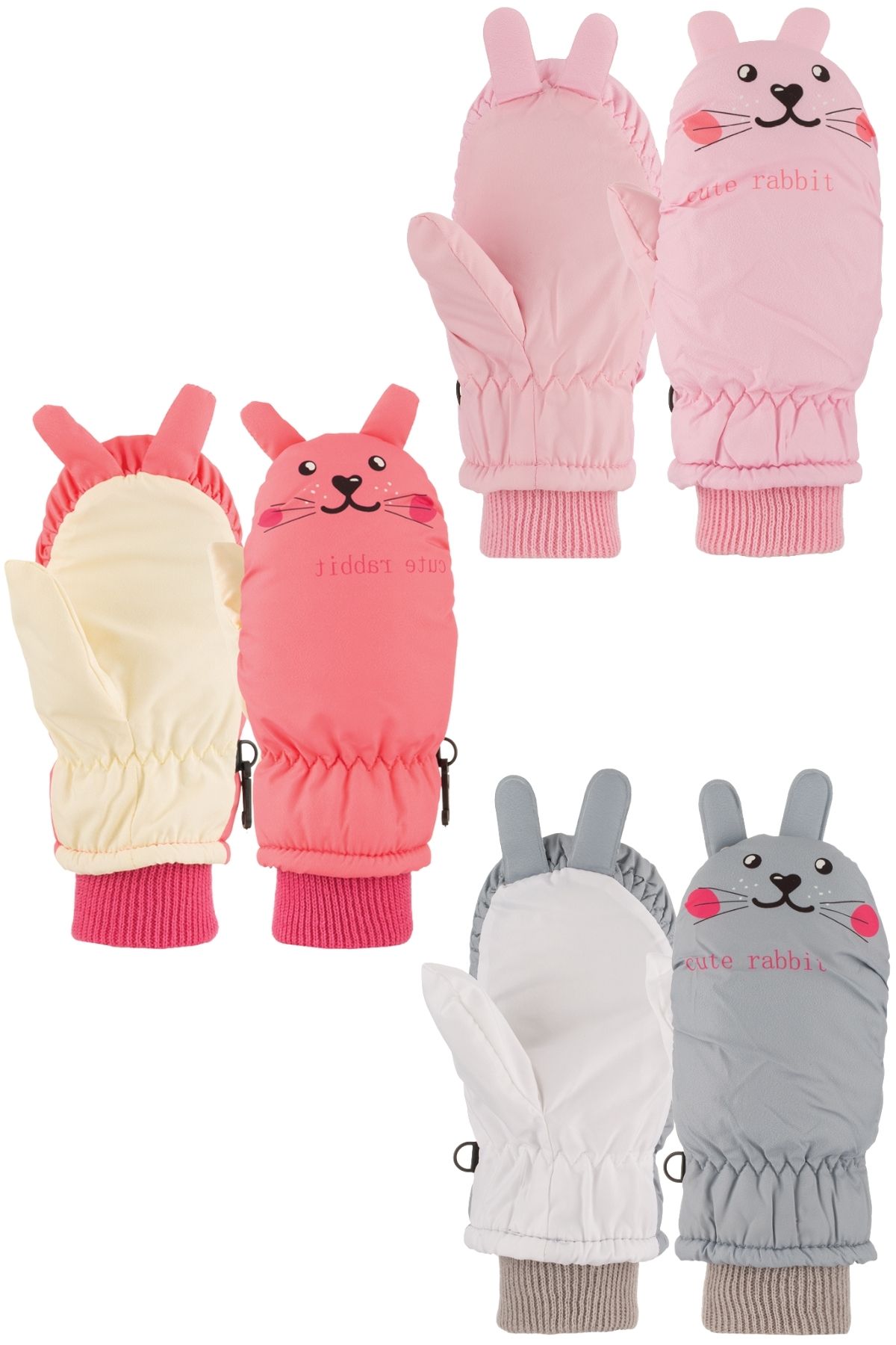 Kitti Kız Bebek Kar Eldiveni 1-4 Yaş - Thumbnail