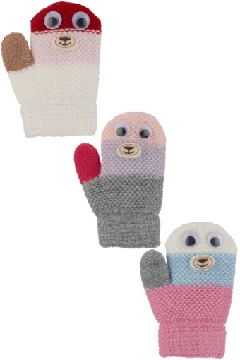 KİTTİ - Kitti Kız Bebek Örme Eldiven Figürlü