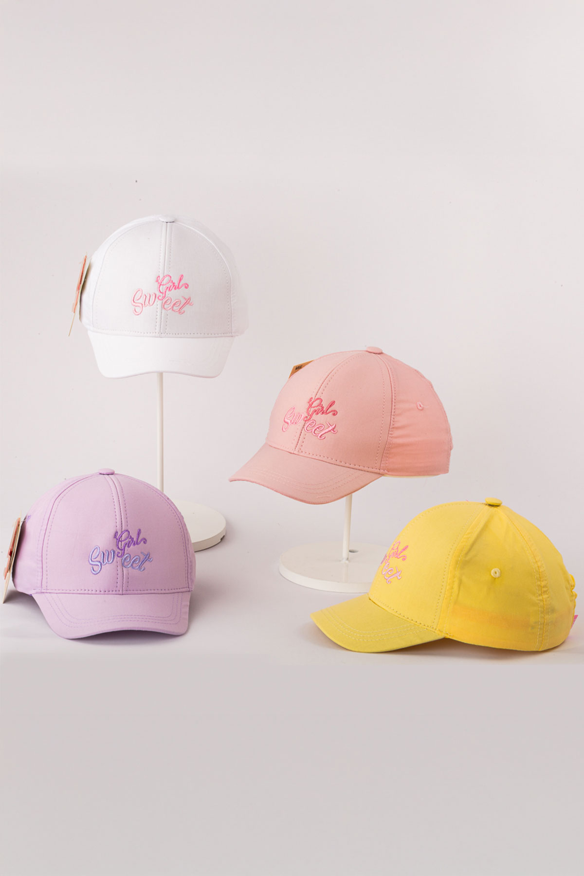 Kitti Kız Bebek Şapka 1-4 Yaş Yazılı Kep - Thumbnail