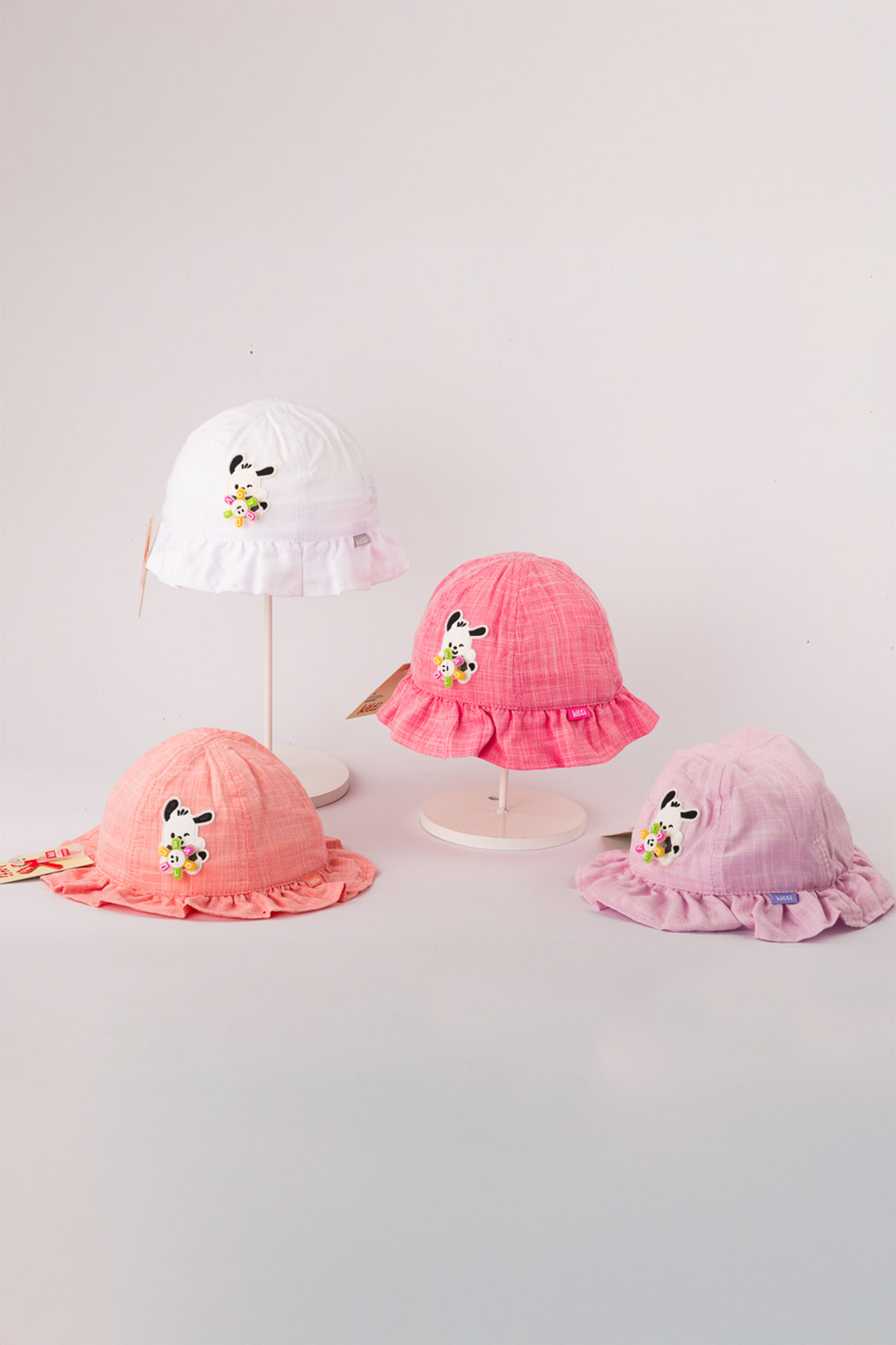 Kitti Kız Bebek Şapka Fötr 1-4 Yaş Figürlü - Thumbnail