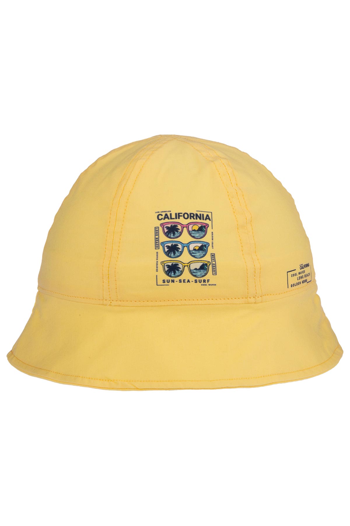 Kitti Kız Çocuk Maksi Şapka California Yazılı 4-8 Yaş - Thumbnail