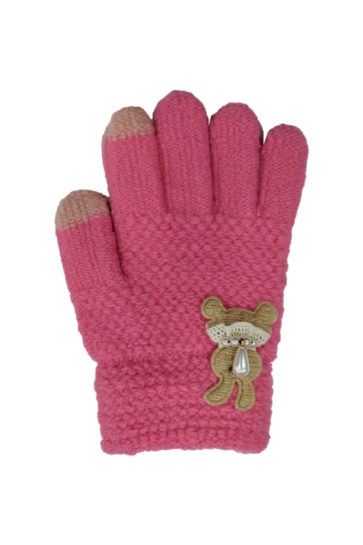 Kitti Kız Çocuk Örme Eldiven 3-6 Yaş - Thumbnail