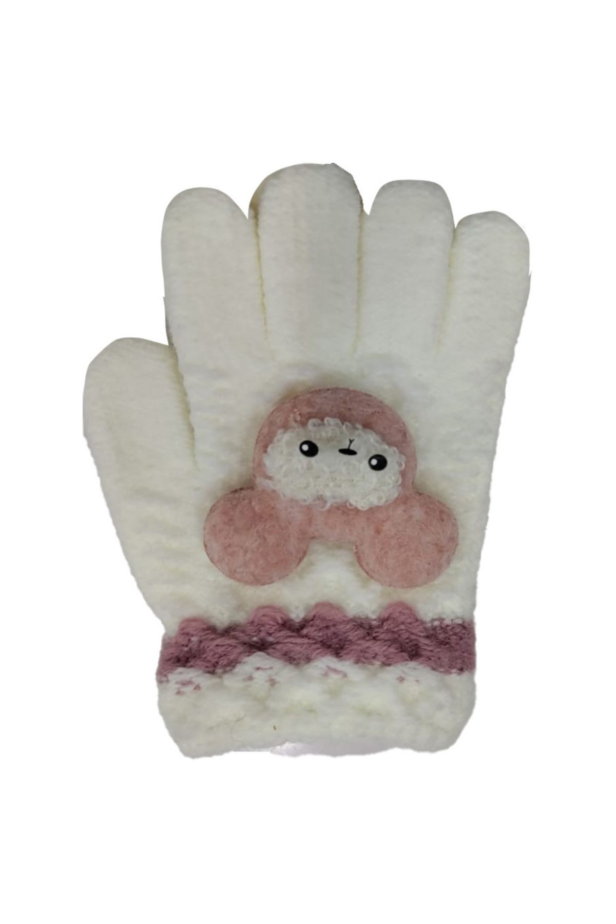 Kitti Kız Çocuk Örme Eldiven 3-6 Yaş - Thumbnail