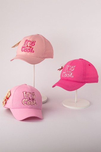 KİTTİ - Kitti Kız Çocuk Şapka 4-8 Yaş Cool Nakışlı Kep