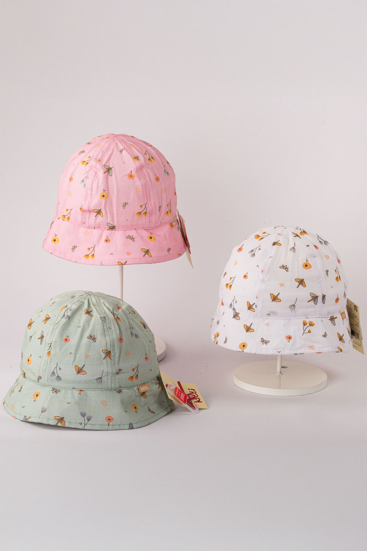 Kitti Kız Çocuk Şapka Çiçekli Fötr - Thumbnail