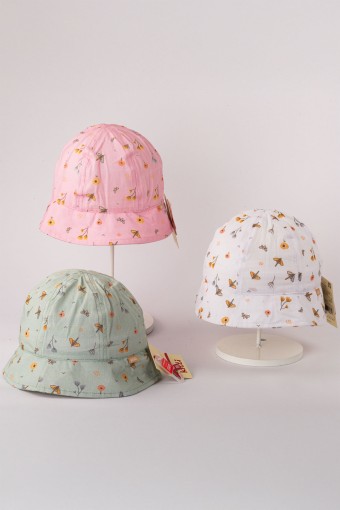 KİTTİ - Kitti Kız Çocuk Şapka Çiçekli Fötr