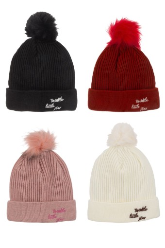 KİTTİ - Kitti Kız Garson Bere Ponponlu Yazılı