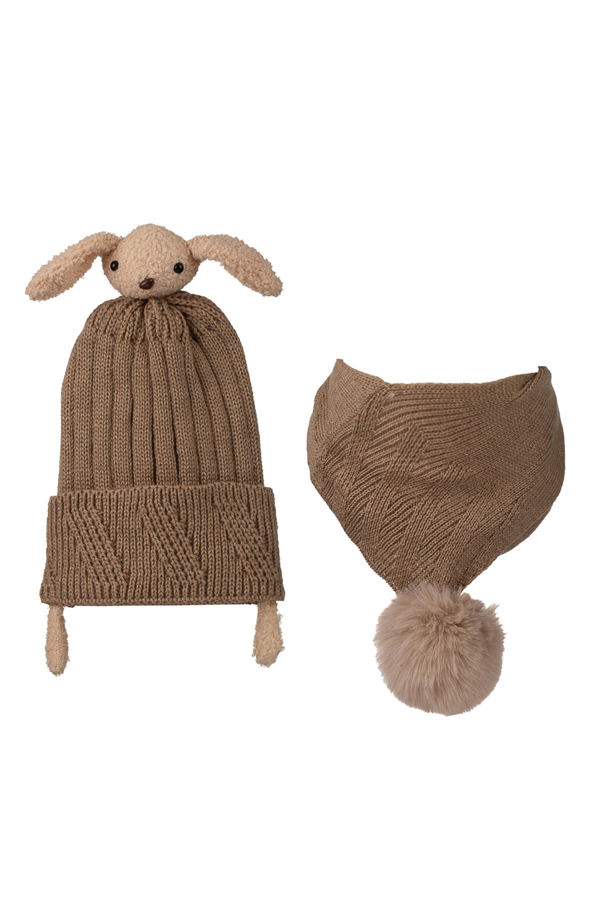 Kitti Unisex Çocuk Atkı Bere Takım Aksesuarlı - Thumbnail