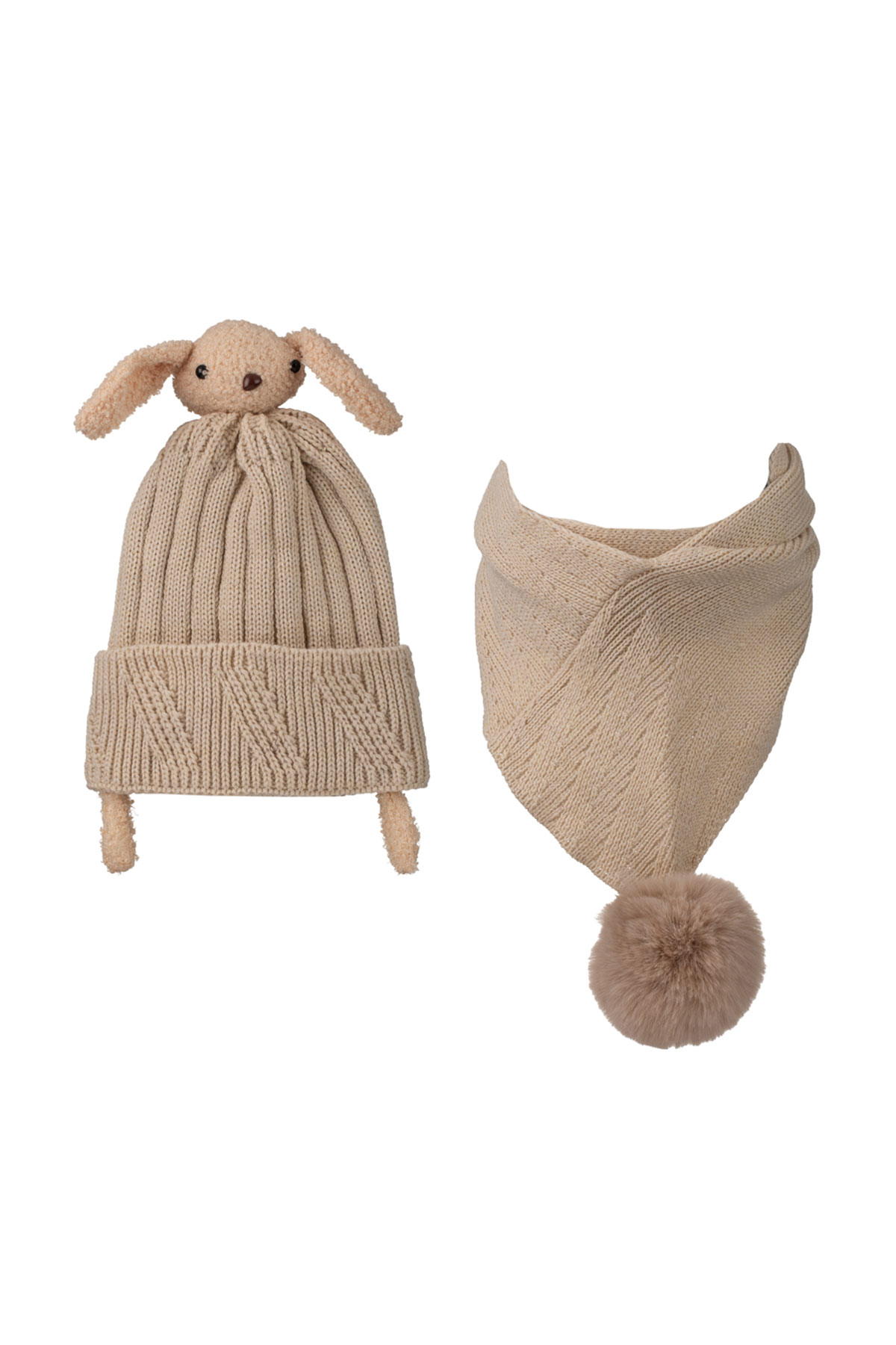 Kitti Unisex Çocuk Atkı Bere Takım Aksesuarlı - Thumbnail