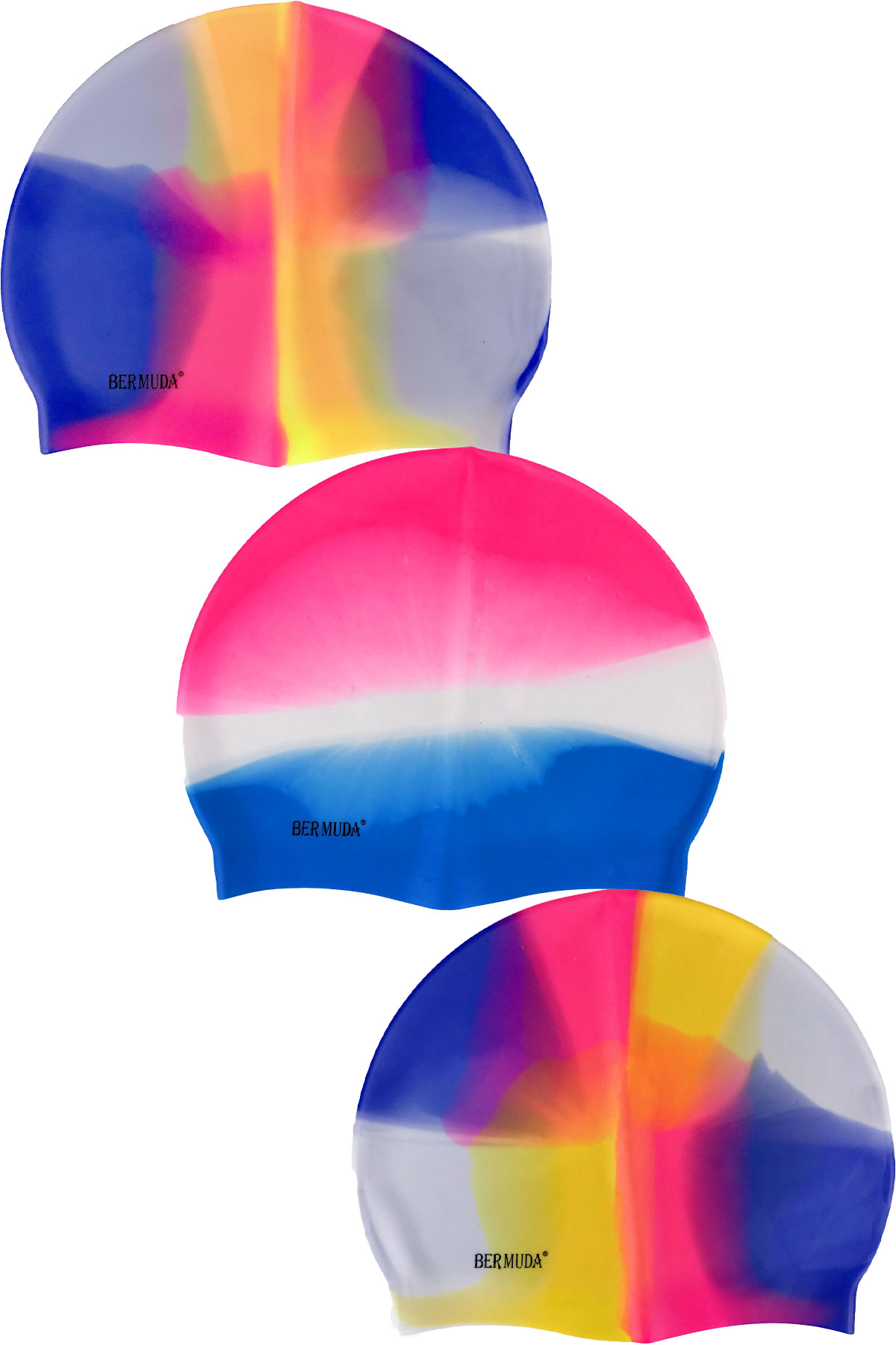 Kızılkaya Bermuda Unısex Yüzücü Bone Silikon Gökkuşağı Renkler - Thumbnail