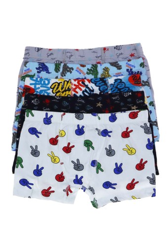 KOTA - Kota Erkek Çocuk Boxer Baskılı Pamuklu