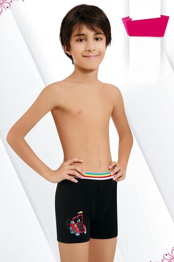 KOTA - Kota Erkek Çocuk Boxer Baskılı Penye