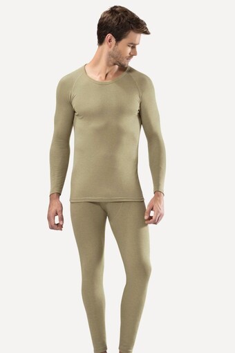KOTA TERMAL - Kota Erkek İçlik Askeri Takım Termal - Haki Yeşili - 2XL (1)