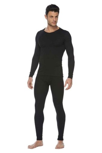 KOTA TERMAL - Kota Erkek İçlik Askeri Takım Termal - Siyah - 2XL