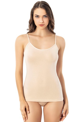 KOTA - Kota Kadın Atlet İp Askılı Bambu - Ten - 2XL