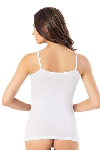 KOTA - Kota Kadın Atlet İp Askılı Modal - Beyaz - 2XL (1)