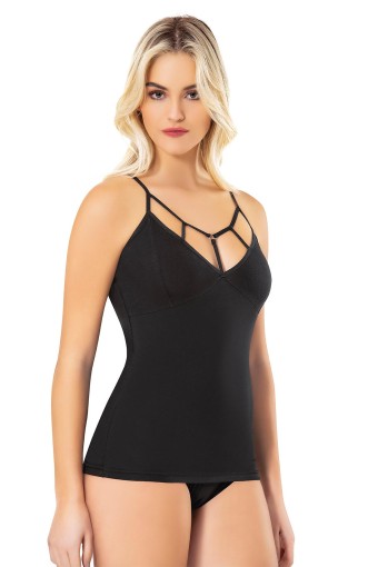 KOTA - Kota Kadın Atlet İp Askılı Yakası Modelli Pamuklu