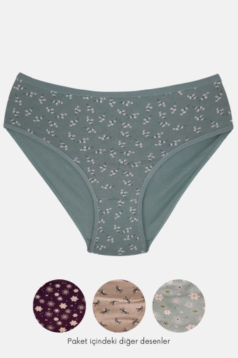 KOTA - Kota Kadın Külot Bato Pamuklu - Asorti - 2XL