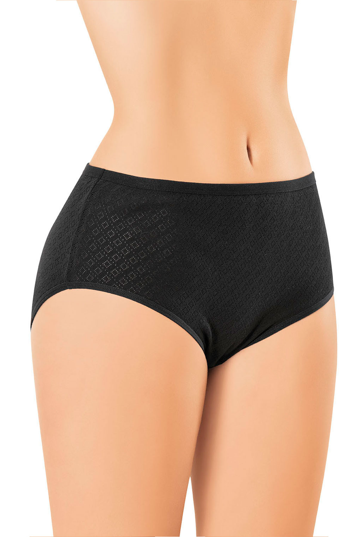 Kota Kadın Bato Külot Transferli Ribana - Beyaz - 2XL - Thumbnail