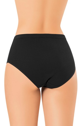 KOTA - Kota Kadın Bato Külot Yüksek Bel Kaşkorse Modal - Siyah - 2XL