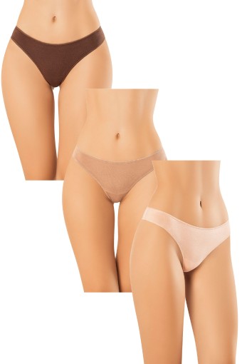 KOTA - Kota Kadın Bikini Külot 3'lü Modal Paris