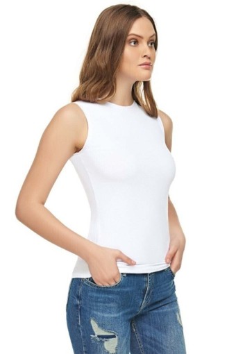 KOTA - Kota Kadın Atlet Bisiklet Yaka Sıfır Kol Pamuklu