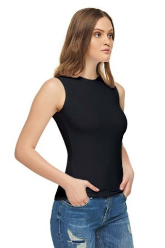 KOTA - Kota Kadın Atlet Bisiklet Yaka Sıfır Kol Pamuklu (1)