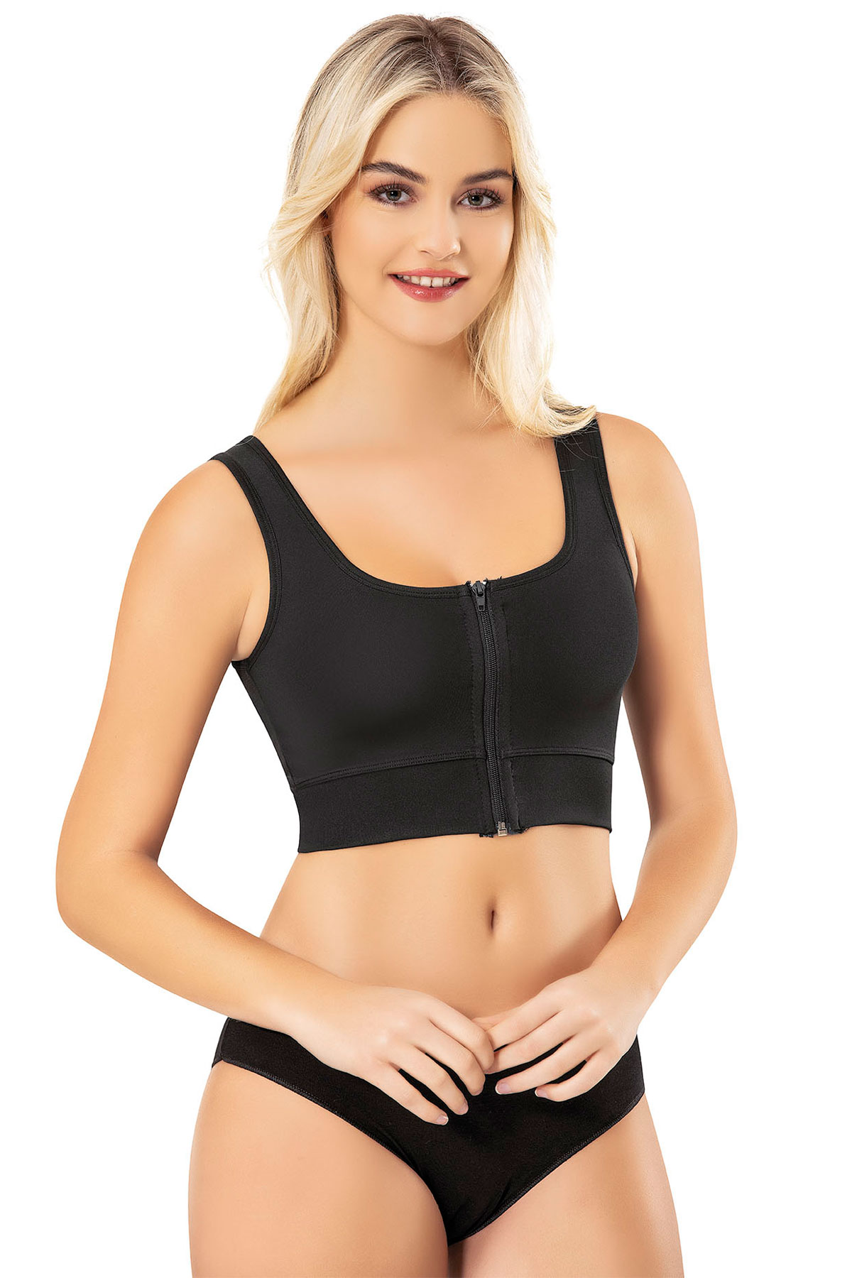 Kota Kadın Büstiyer Pedli Fermuarlı Dalgıç - Thumbnail