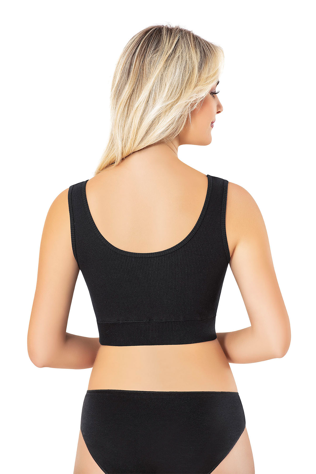 Kota Kadın Büstiyer Pedli Kaşkorse Yakası Detaylı - Thumbnail