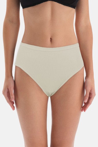 KOTA - Kota Kadın Külot Raporlu Bato Ribana - Ekru - XL