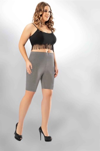 KOTA - Kota Kadın Tayt Dizüstü Büyük Beden Düz Penye