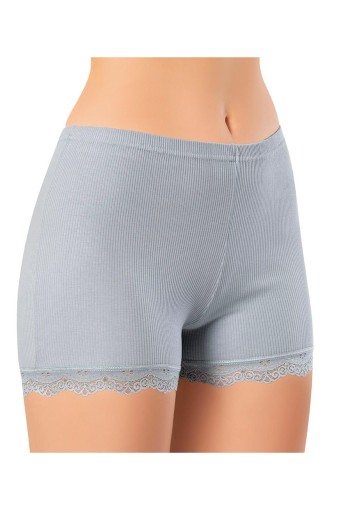 KOTA - Kota Kadın Tayt Raporlu Şort Ribana Paça Dantelli (1)