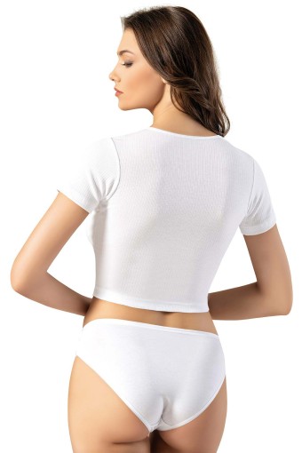 KOTA - Kota Kadın Tek Büstiyer Yuvarlak Yaka Yarım Kol Ribana (1)