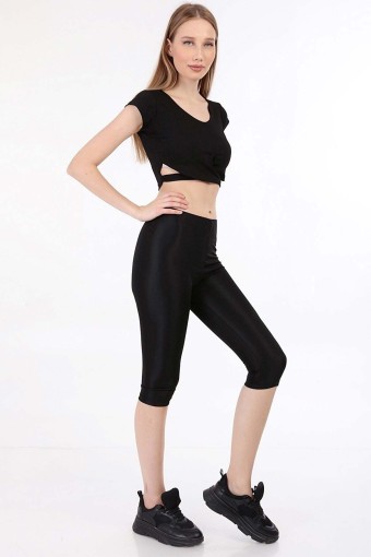 KOTA - Kota Kadın Tayt Yüksel Bel Kapri Dalgıç