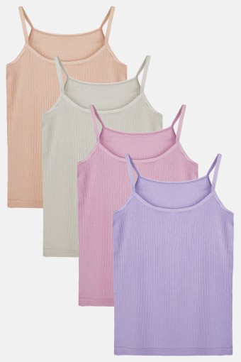 KOTA - Kota Kız Çocuk Askılı Atlet Raporlu Pamuklu