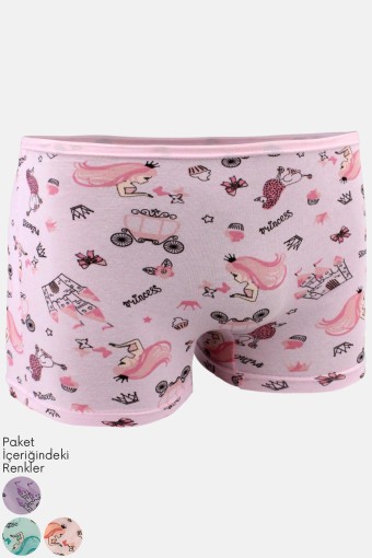 KOTA - Kota Kız Çocuk Boxer Desenli Penye (1)