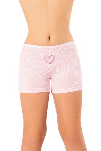 KOTA - Kota Kız Çocuk Boxer Kaşkorse Kabartma Baskılı Modal