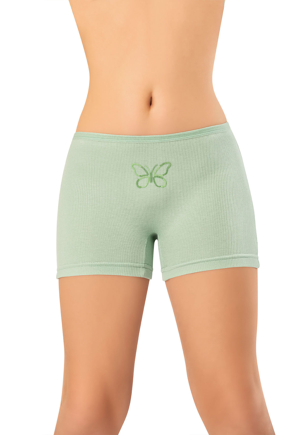 Kota Kız Çocuk Boxer Kaşkorse Kabartma Baskılı Modal - Thumbnail