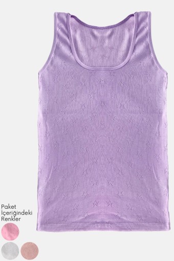 KOTA - Kota Kız Çocuk Kalın Askılı Atlet Transferli Ribana (1)