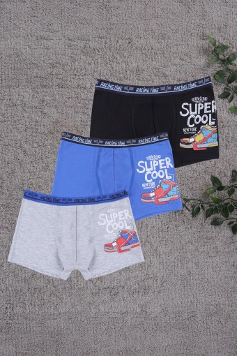 KOZA - Koza Erkek Çocuk Boxer Super Cool Baskılı (1)