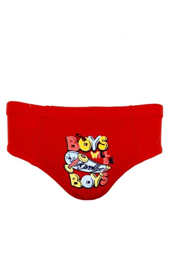 KOZA - Koza Erkek Çocuk Kaykay Desenli Pamuk Slip Külot