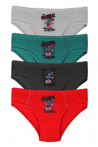 KOZA - Koza Erkek Çocuk Orgınal Baskılı Pamuk Slip Külot