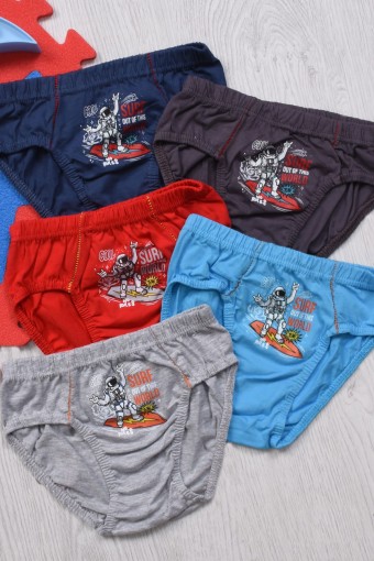 KOZA - Koza Erkek Çocuk Slip Külot Astronot Baskılı